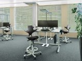 Ergonomická zdravotní židle HAG Capisco Puls 8020 s kruhem v nastavitelném pracovišti